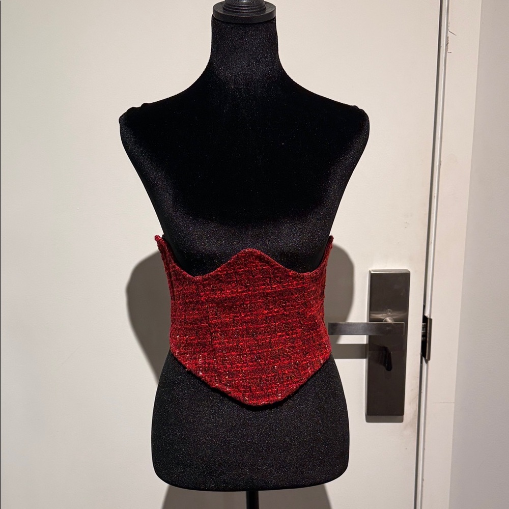 Elegant Red Corset Belt